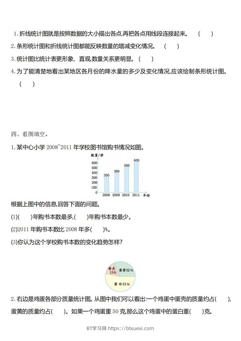 图片[2]-六下苏教版数学第一单元测试卷-1-BT学习网