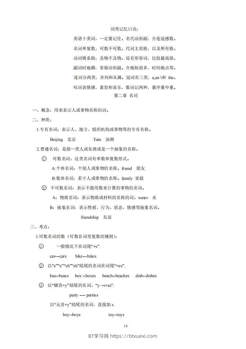 图片[2]-金牌小升初小学语法67页-BT学习网