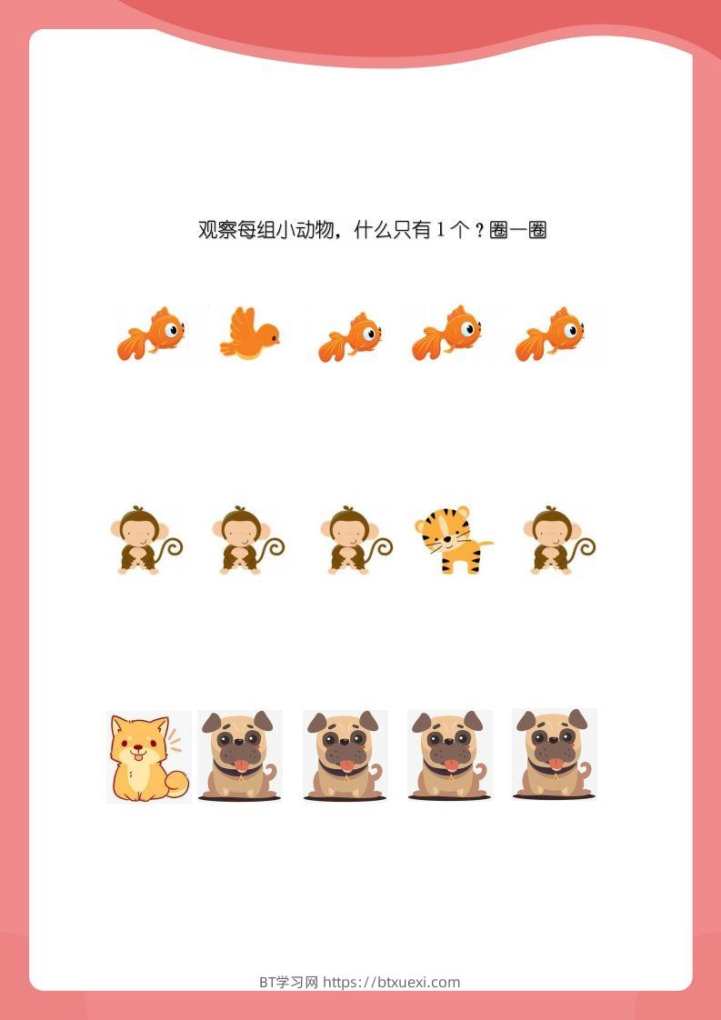 图片[2]-【数学】小班数感练练练-BT学习网