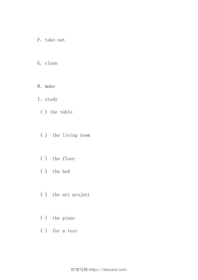 图片[2]-五年级英语下册单元练习题(1)（人教版）-BT学习网