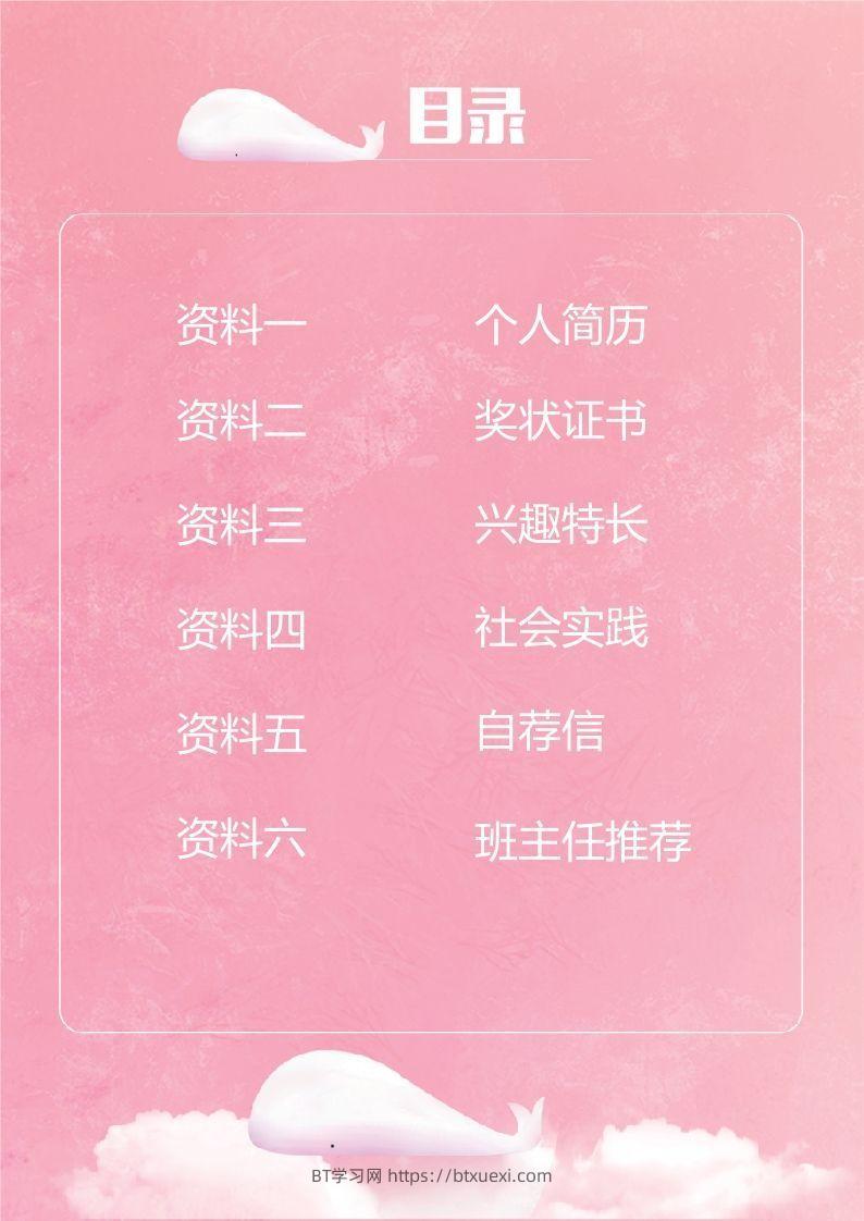 图片[2]-多页-小升初简历43-BT学习网