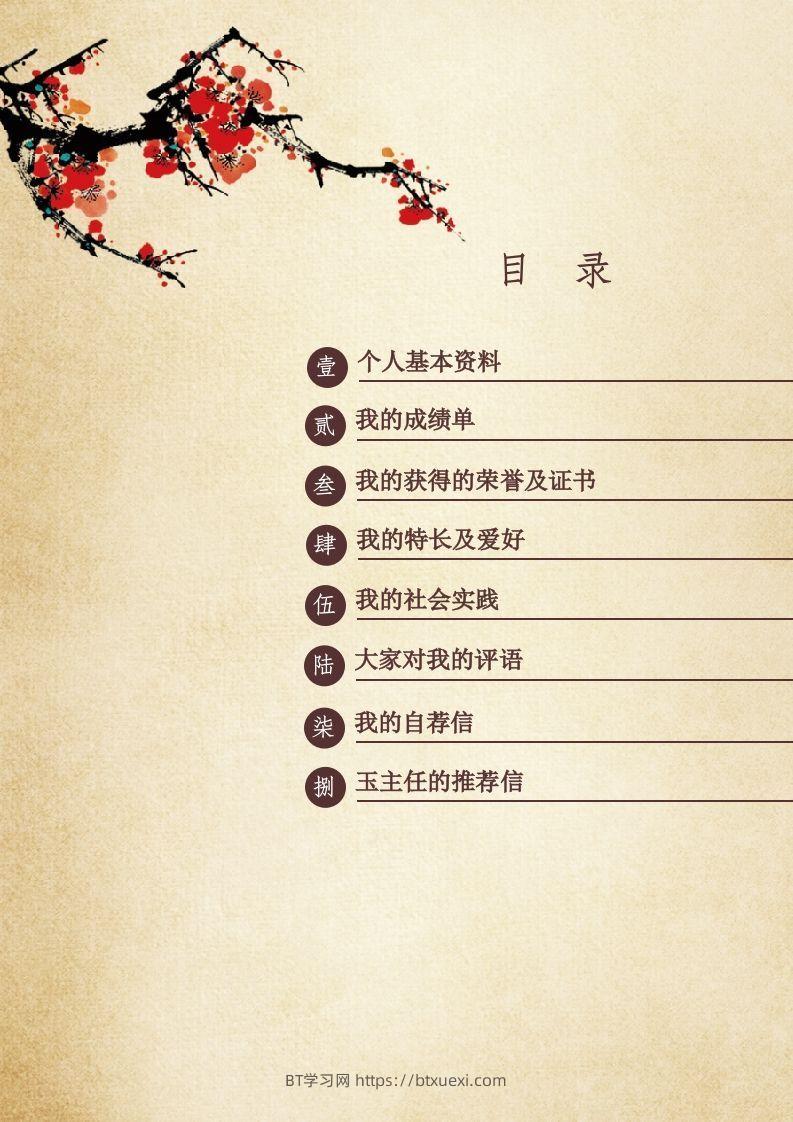 图片[2]-多页-小升初简历32-BT学习网