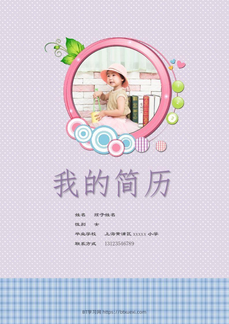 多页-小升初简历68-BT学习网