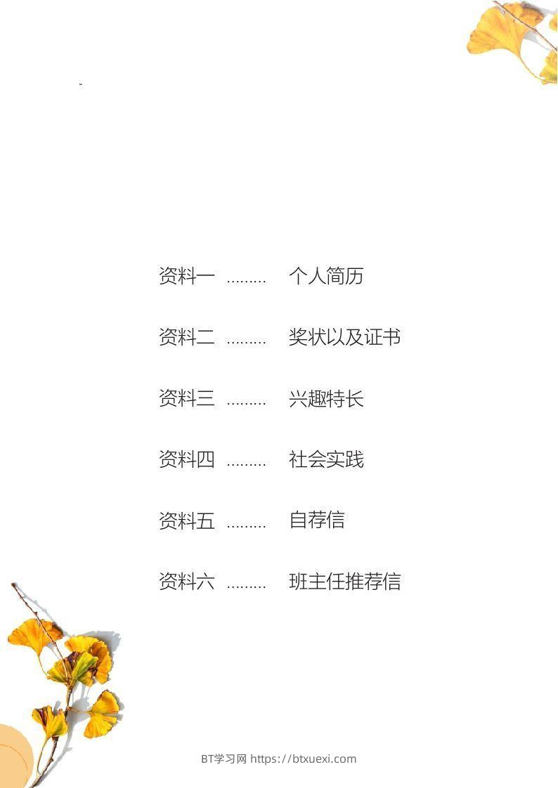 图片[2]-多页-小升初简历90-BT学习网