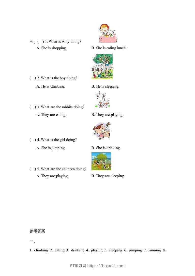 图片[2]-五年级英语下册Unit5PartB1（人教PEP版）-BT学习网