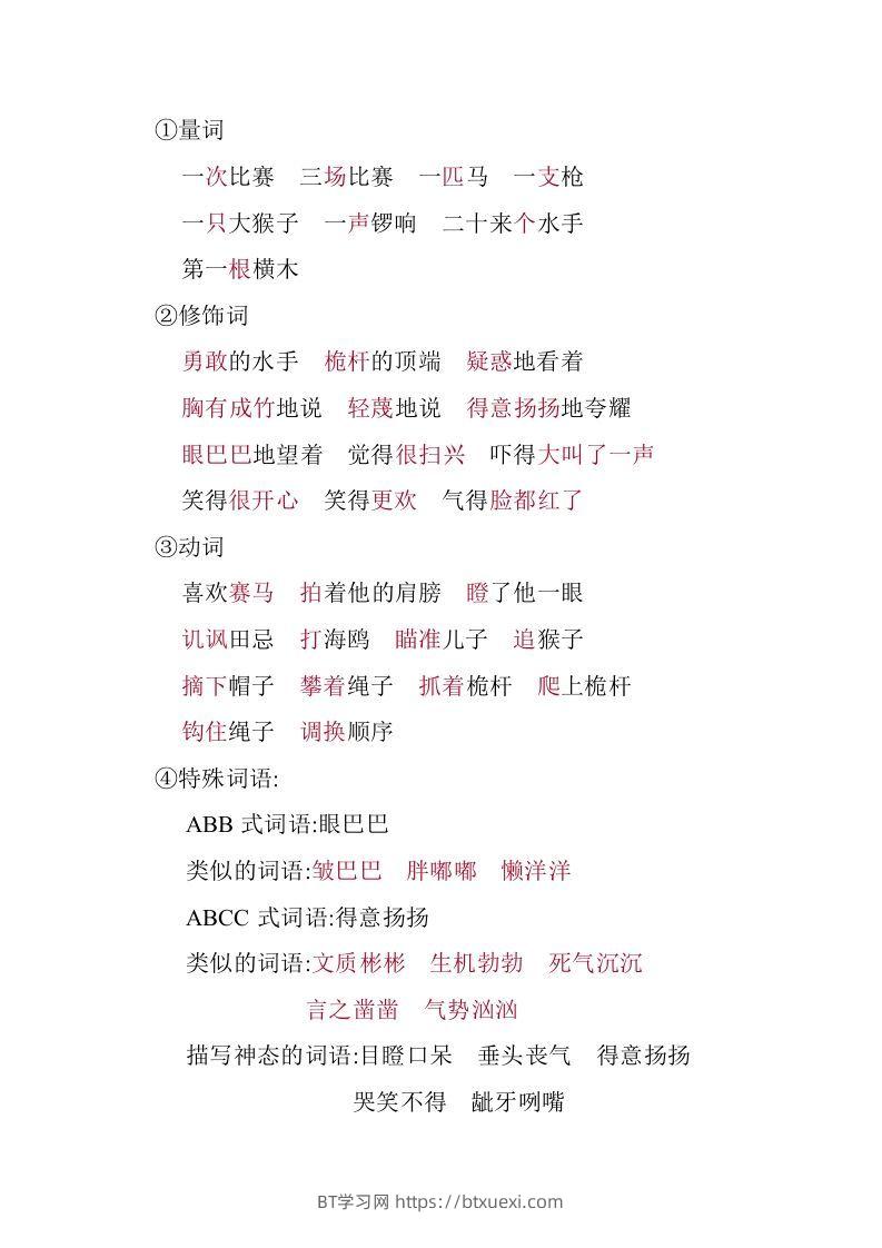 图片[3]-五年级语文下册第六单元知识小结（部编版）-BT学习网