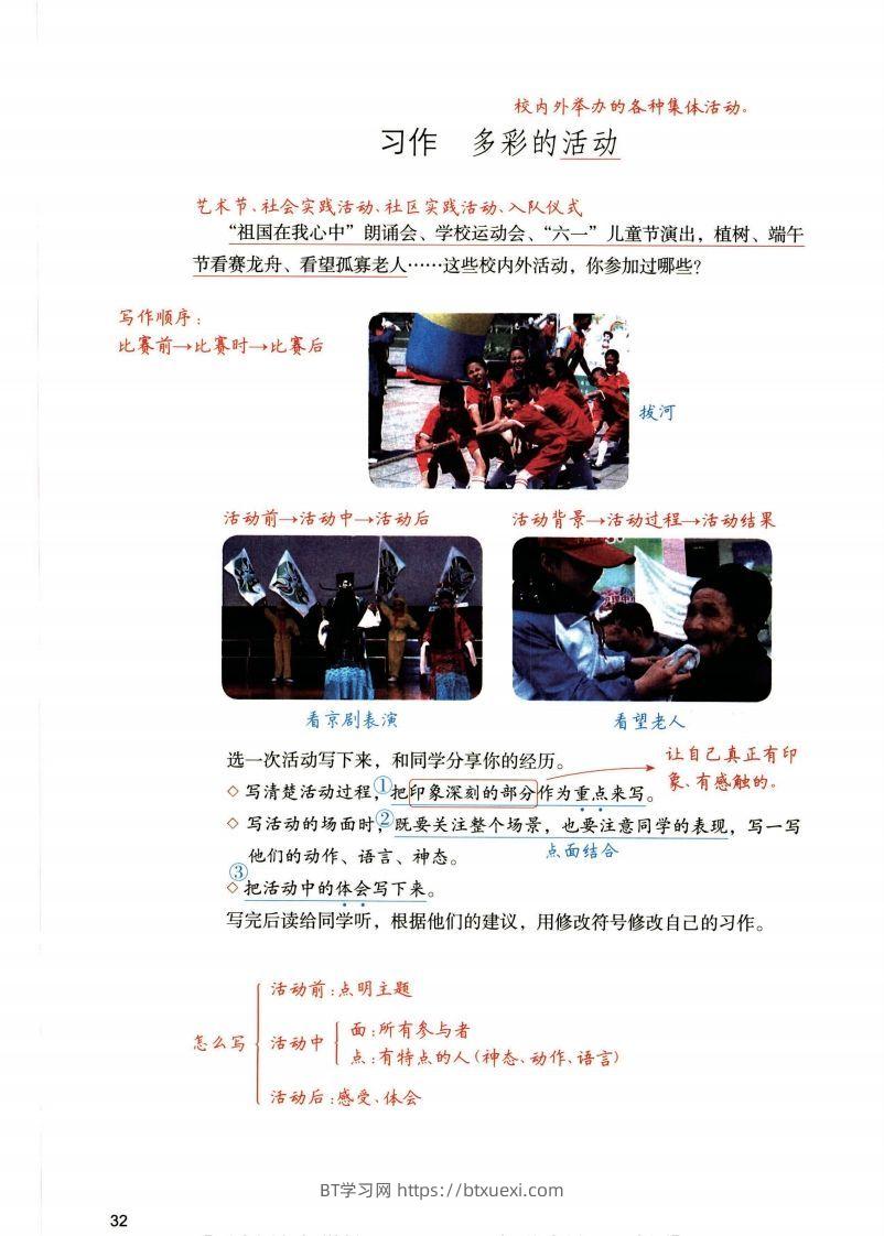 图片[2]-六年级上语文1-8单元习作预习方法详解（拟定提纲+写作思路+习作导图）-BT学习网