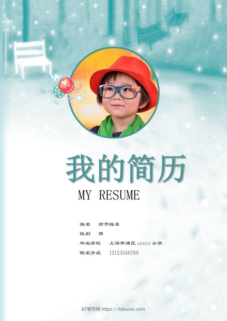 多页-小升初简历73-BT学习网