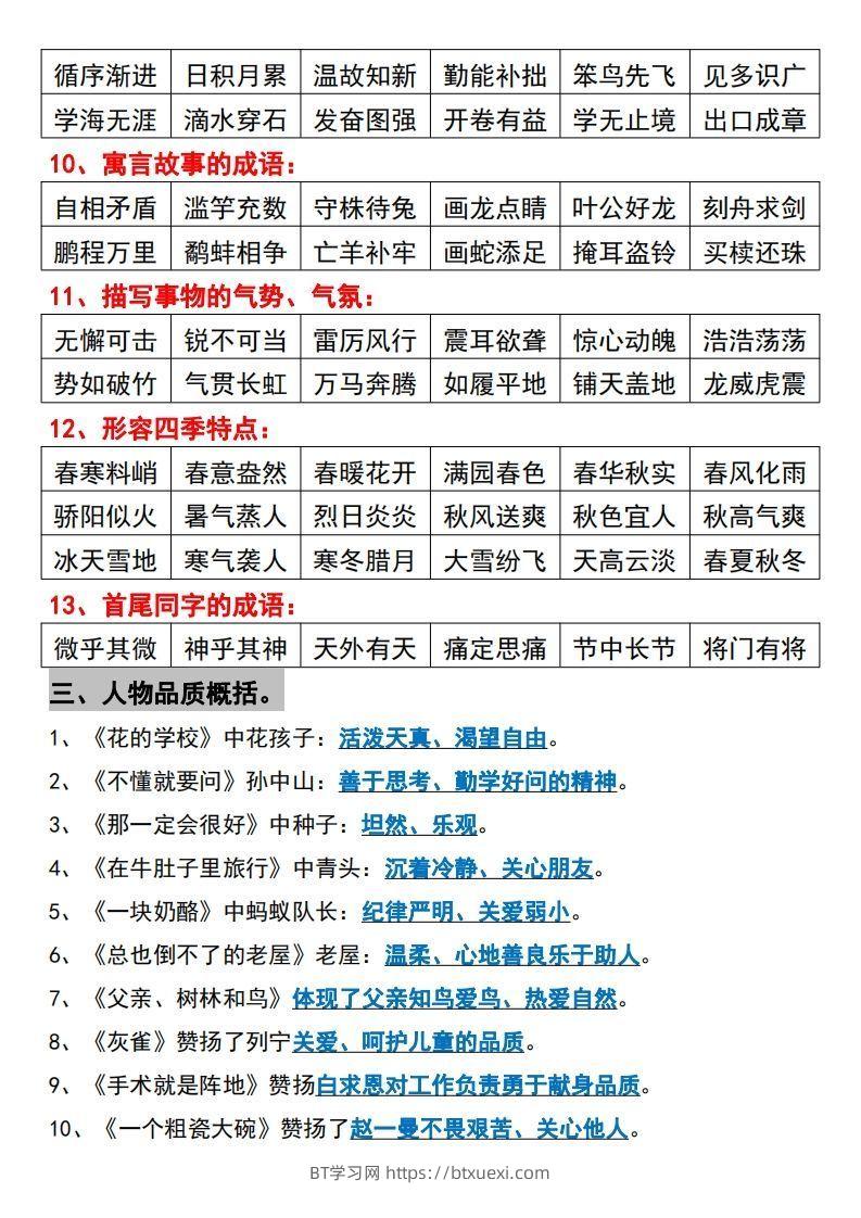 图片[3]-【三上】语文必背汇总-BT学习网